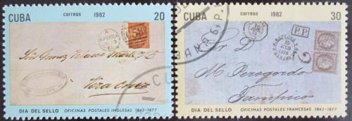 Potovn znmky Kuba 1982 Den znmek Mi# 2656-57