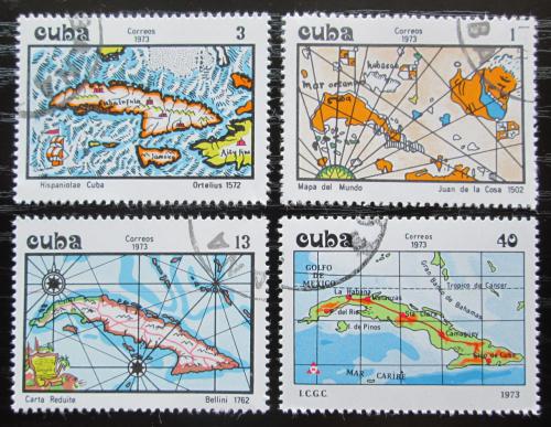 Potovn znmky Kuba 1973 Mapy Mi# 1925-28