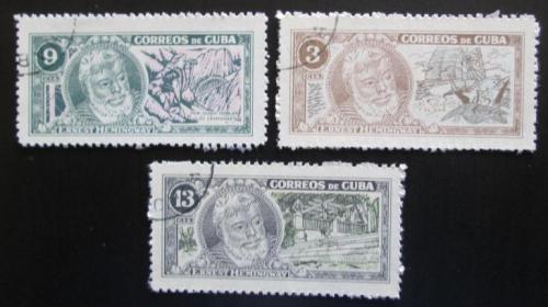 Poštovní známky Kuba 1963 Ernest Hemingway Mi# 872-74