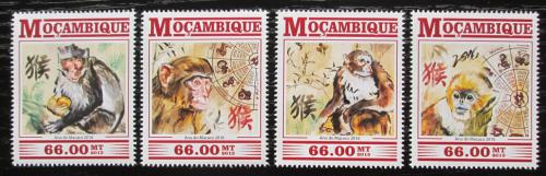 Potovn znmky Mosambik 2015 nsk nov rok, rok opice Mi# 8269-72 Kat 15