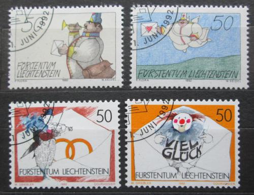 Poštovní známky Lichtenštejnsko 1992 Pozdravy Mi# 1041-44