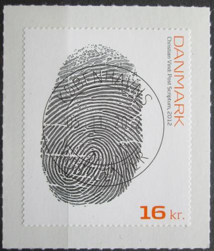 Poštovní známka Dánsko 2012 Otisk prstu, Christian Vind Mi# 1722 Kat 4.30€