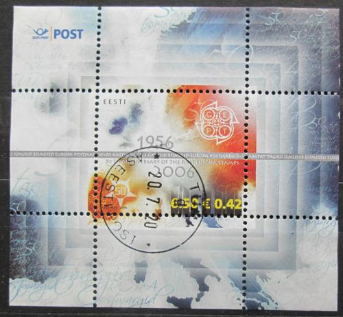 Poštovní známka Estonsko 2006 Evropa CEPT, 50. výroèí Mi# Block 24