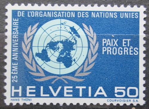 Potovn znmka vcarsko 1970 OSN, 25. vro Mi# 921