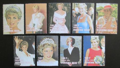 Poštovní známky Burkina Faso 1997 Princezna Diana Mi# N/N