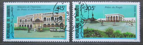 Poštovní známky Džibutsko 1986 Vládní budovy Mi# 471-72
