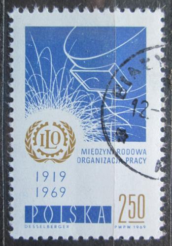 Poštovní známka Polsko 1969 ILO, 50. výroèí Mi# 1962