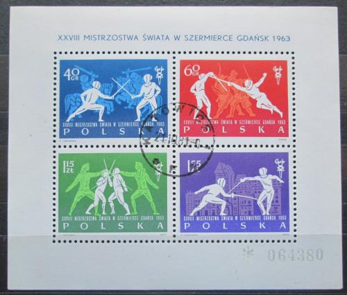 Poštovní známky Polsko 1963 Šerm Mi# Block 29 Kat 45€