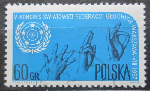 Poštovní známka Polsko 1967 Kongres neslyšících Mi# 1780