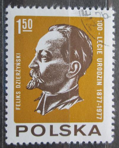Poštovní známka Polsko 1977 Feliks Dserschinskij, politik Mi# 2523