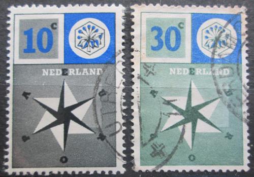 Poštovní známky Nizozemí 1957 Evropa CEPT Mi# 704-05