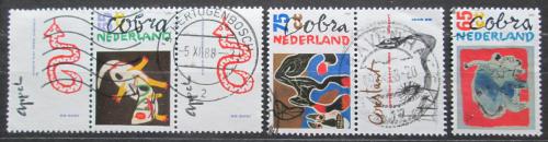 Potovn znmky Nizozem 1988 Modern umn Mi# 1347-49 - zvtit obrzek