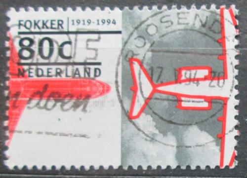Potovn znmka Nizozem 1994 Leteck spolenost Fokker, 75. vro Mi# 1509 - zvtit obrzek