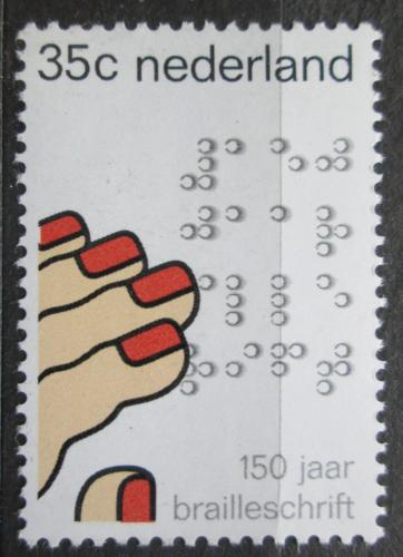 Poštovní známka Nizozemí 1975 Braillovo písmo, 150. výroèí Mi# 1057