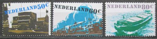Poštovní známky Nizozemí 1980 Dopravní prostøedky Mi# 1165-67