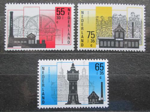 Poštovní známky Nizozemí 1987 Prùmyslové a technické stavby Mi# 1315-17