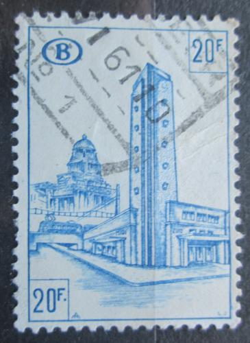 Poštovní známka Belgie 1953 Nádraží v Bruselu, balíková Mi# 312