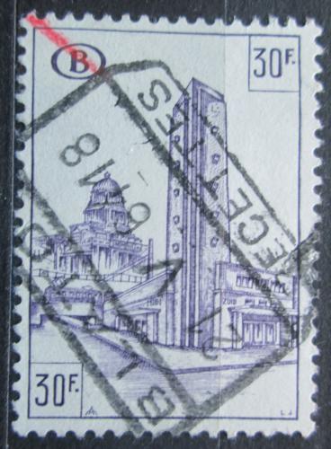 Poštovní známka Belgie 1953 Nádraží v Bruselu, balíková Mi# 313