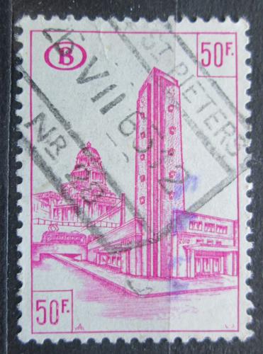 Poštovní známka Belgie 1954 Nádraží v Bruselu, balíková Mi# 314