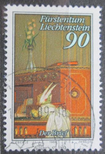 Poštovní známka Lichtenštejnsko 1988 Psací potøeby Mi# 958