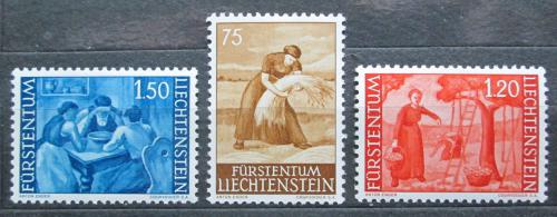 Poštovní známky Lichtenštejnsko 1960 Tradièní život Mi# 395-97 Kat 6.50€