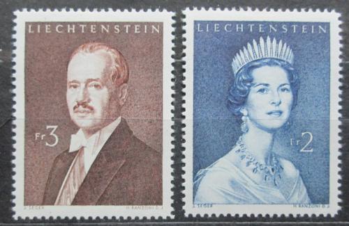 Poštovní známky Lichtenštejnsko 1960 Knížecí pár Mi# 402-03 Kat 7€