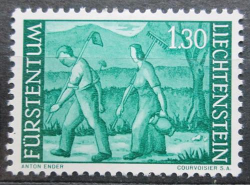 Poštovní známka Lichtenštejnsko 1964 Sedláci Mi# 438