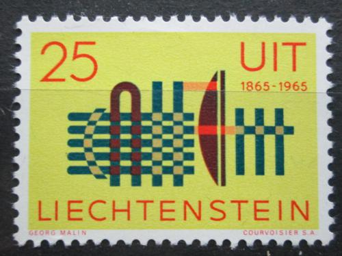 Poštovní známka Lichtenštejnsko 1965 ITU, 100. výroèí Mi# 458 