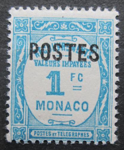 Poštovní známka Monako 1937 Doplatní pøetisk Mi# 159 Kat 12€