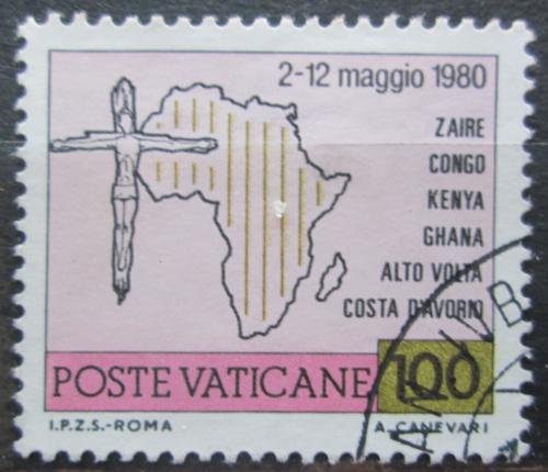 Poštovní známka Vatikán 1981 Mapa Afriky Mi# 793
