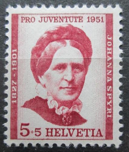 Poštovní známka Švýcarsko 1951 Johanna Spyri, spisovatelka Mi# 561