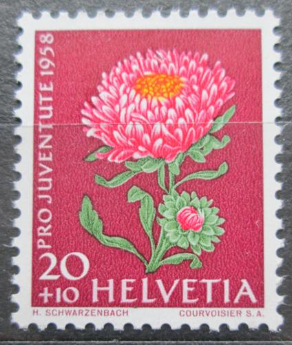 Poštovní známka Švýcarsko 1958 Astra èínská Mi# 665