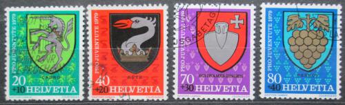 Poštovní známky Švýcarsko 1979 Mìstské znaky Mi# 1165-68