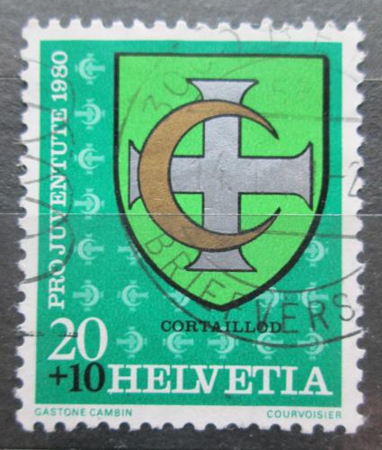 Poštovní známka Švýcarsko 1980 Znak Cortaillod Mi# 1187