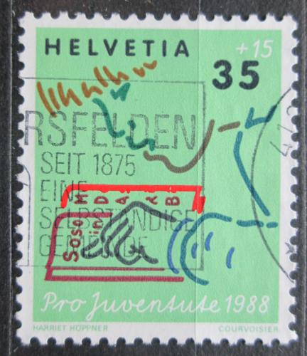 Poštovní známka Švýcarsko 1988 Ètení Mi# 1381