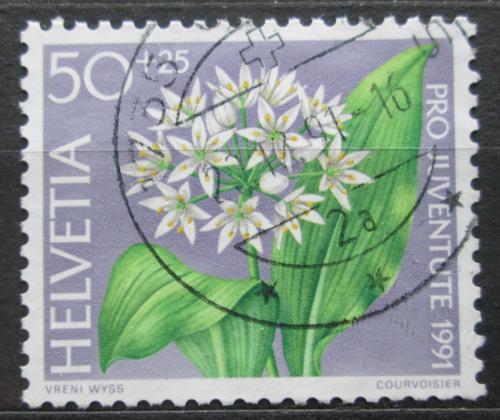 Poštovní známka Švýcarsko 1991 Medvìdí èesnek Mi# 1455