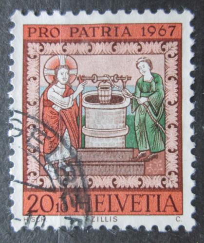 Poštovní známka Švýcarsko 1967 Nástropní malba Mi# 855