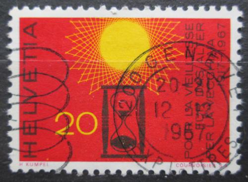 Poštovní známka Švýcarsko 1967 Pøesýpací hodiny Mi# 859