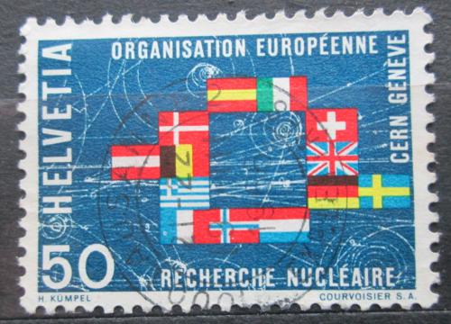 Poštovní známka Švýcarsko 1966 Evropské vlajky Mi# 835
