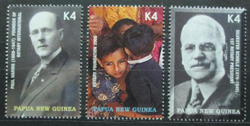 Poštovní známky Papua Nová Guinea 2005 Rotary Intl. Mi# 1119-21 Kat 8.40€
