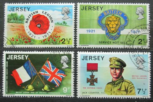 Potovn znmky Jersey 1971 Britsk legie, 50. vro Mi# 53-56 Kat 5 - zvtit obrzek