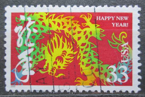 Poštovní známka USA 2000 Èínský nový rok, rok draka Mi# 3242