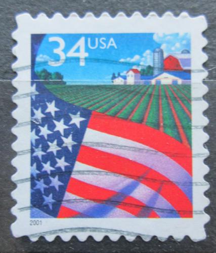 Poštovní známka USA 2001 Státní vlajka Mi# 3425