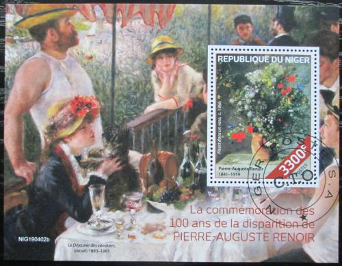 Poštovní známka Niger 2019 Umìní, Pierre-Auguste Renoir Mi# N/N