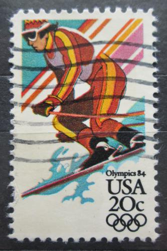 Poštovní známka USA 1984 ZOH Sarajevo, lyžování Mi# 1672