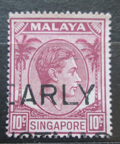 Poštovní známka Singapur 1950 Král Jiøí VI. Mi# 9 C