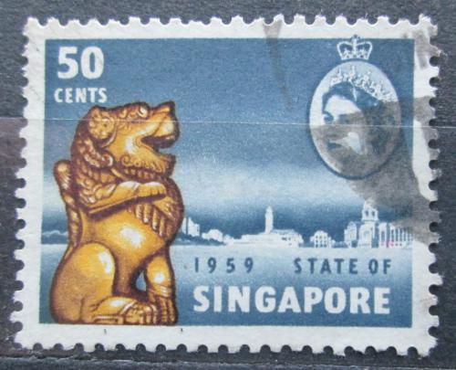Potovn znmka Singapur 1959 Bronzov lev, nov stava Mi# 48 Kat 5.50