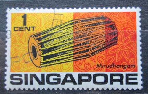 Poštovní známka Singapur 1969 Indický buben Mi# 107