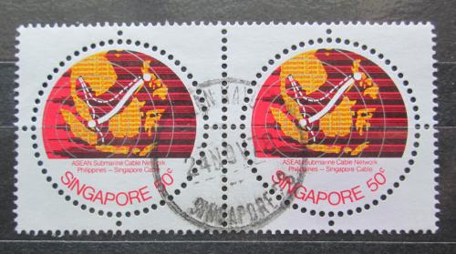 Poštovní známky Singapur 1978 Mapa pár Mi# 312