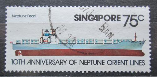 Potovn znmka Singapur 1978 Lo Neptune Pearl Mi# 317